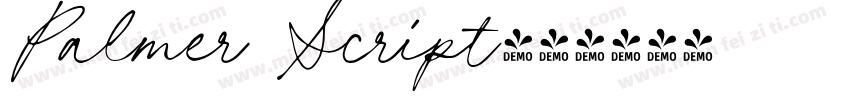 Palmer Script字体转换